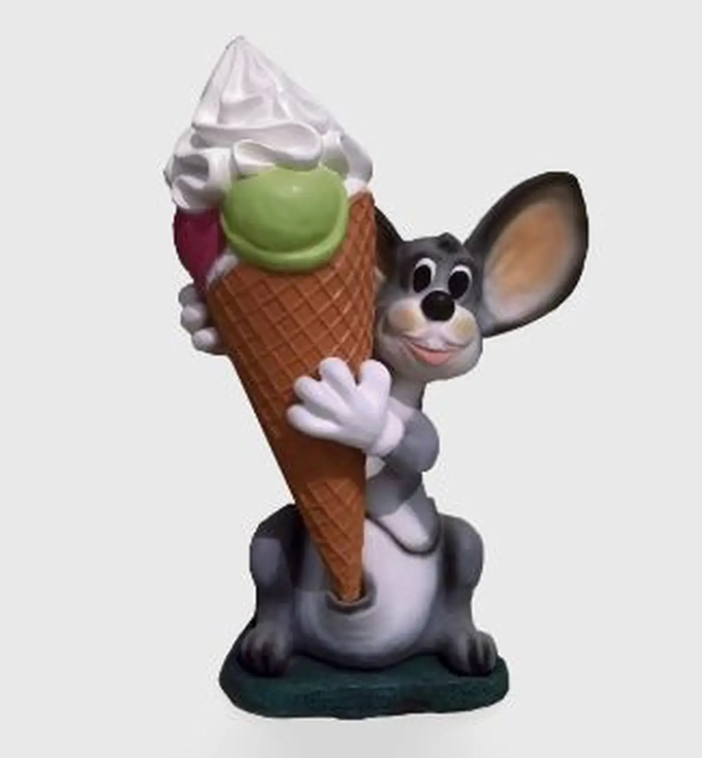 Werbeaufsteller Maus von Eiscafé Floki